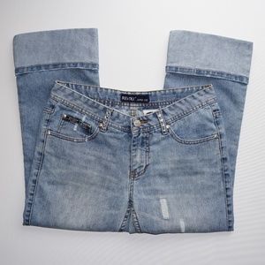REVOLT Cropped Distressed Jeans size 9